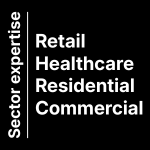 Sector depth across retail, residential, commercial and healthcare